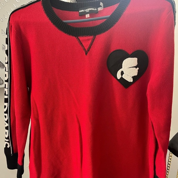 KARL LAGERFELD THERMAL KNIT SWEATER - Picture 5 of 5